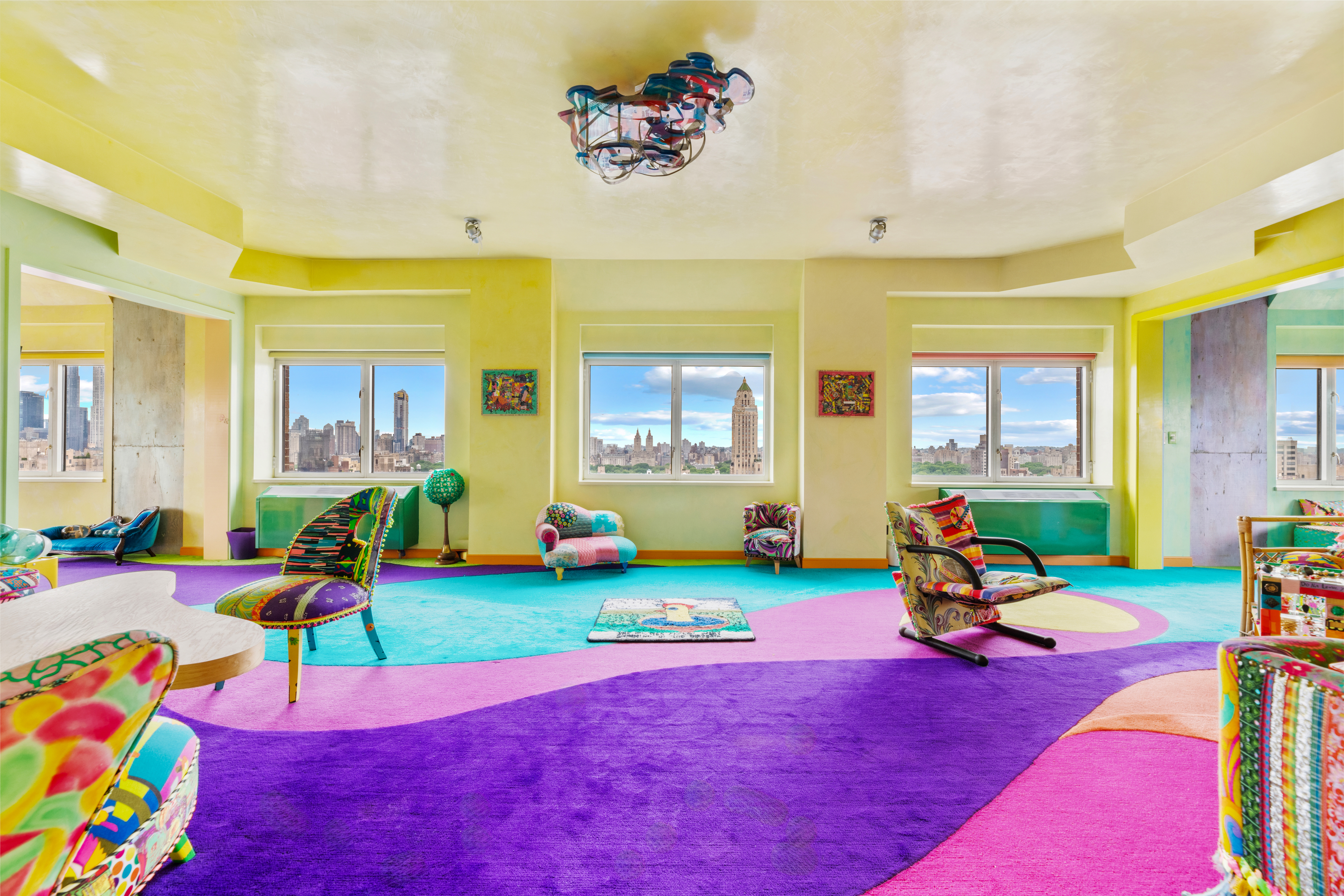 Colorful NYC Apartment Designed By Artist Lists For $8,750,000
