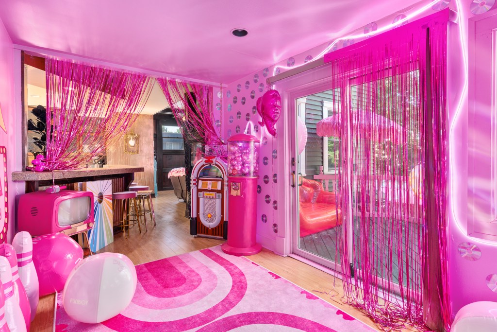 barbie pink themed house