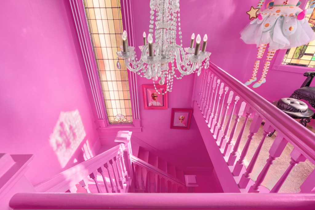 barbie pink themed house