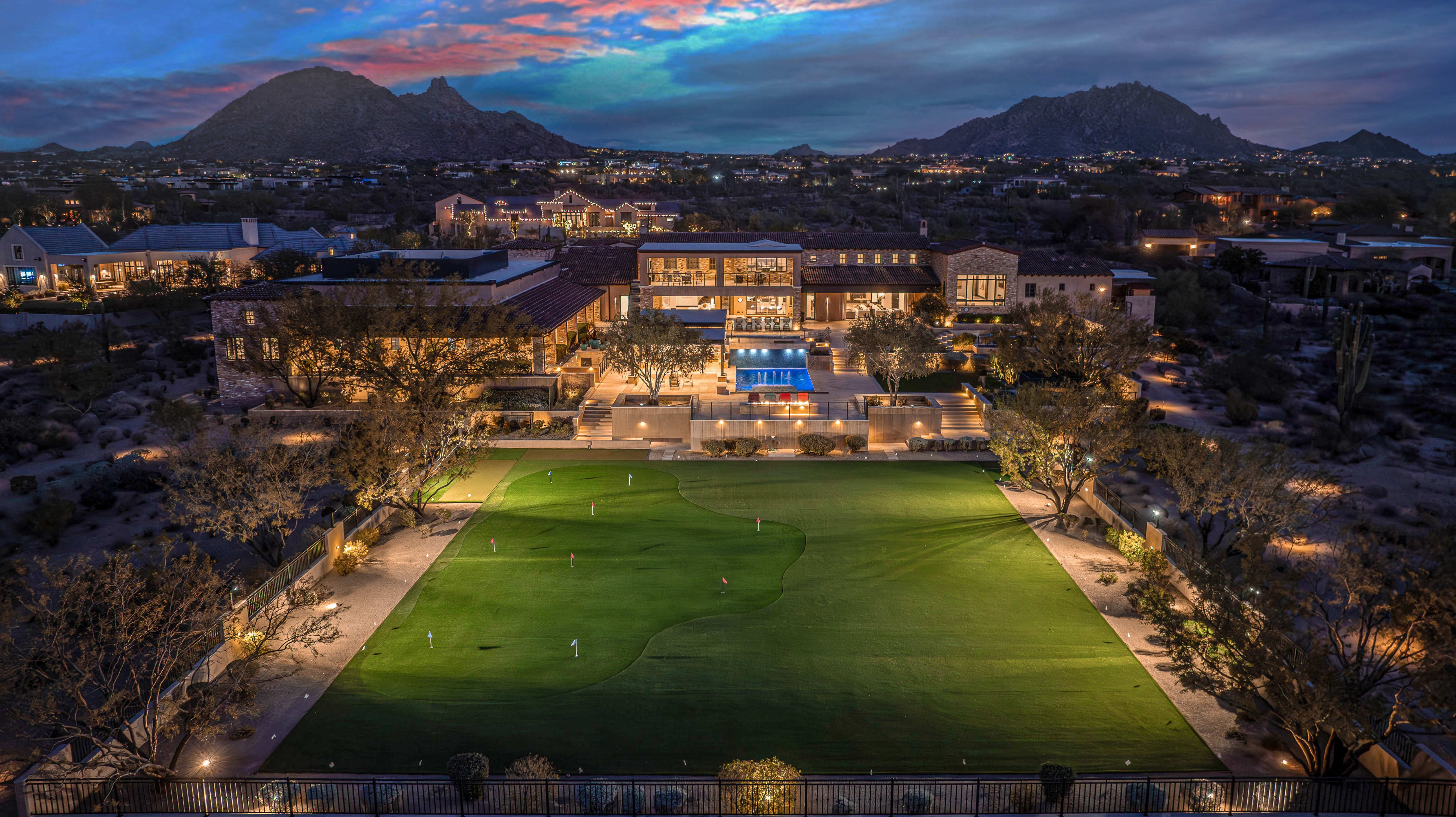 “Blank Check” Mega-Mansion Arizona Zillow Listing With Indoor Basketball